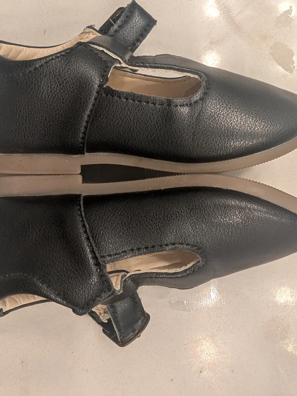 Kids Black T‑Strap Mary Jane Dress Shoes - Classic Comfort